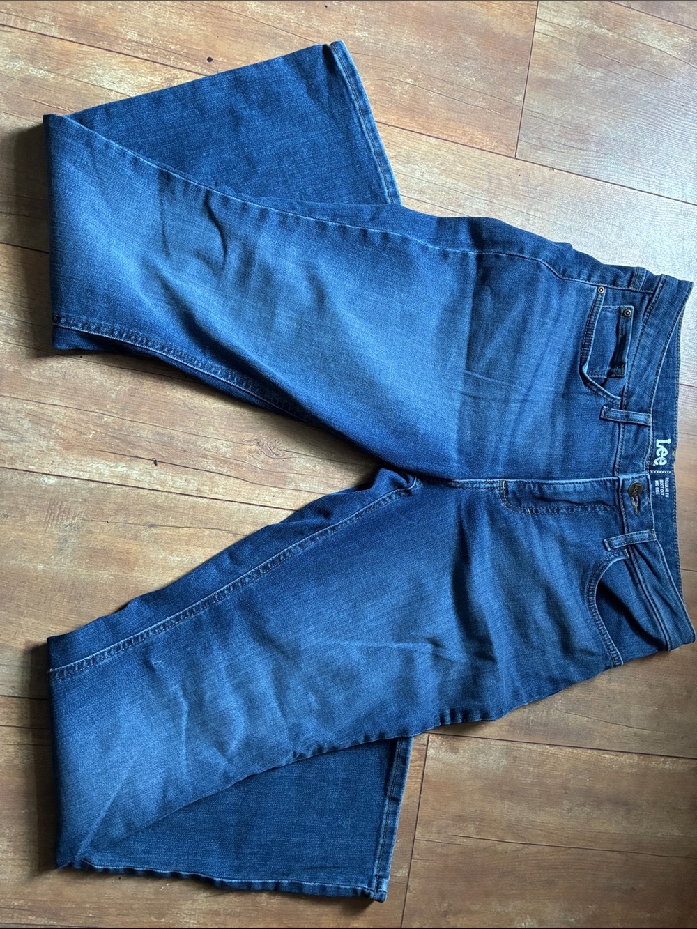Lee Blue Straight Bootcut Jeans